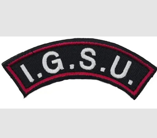 IGSU Semi-Round Emblem Patch with Velcro