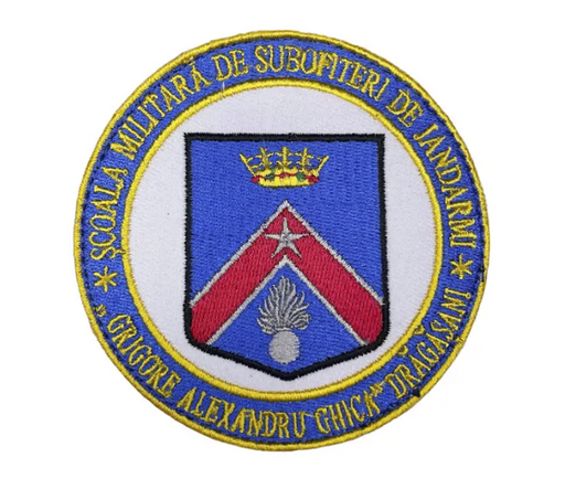 Round Embroidered Badge Velcro - Grigore Alexandru Ghica