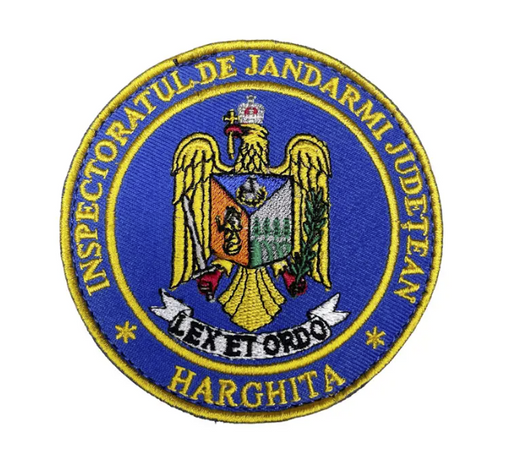 Round Velcro Patch Inspectoratul de Jandarmi Judetean Harghita