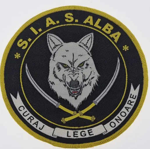 Lupul Dacic SIAS Alba Woven Round Patch