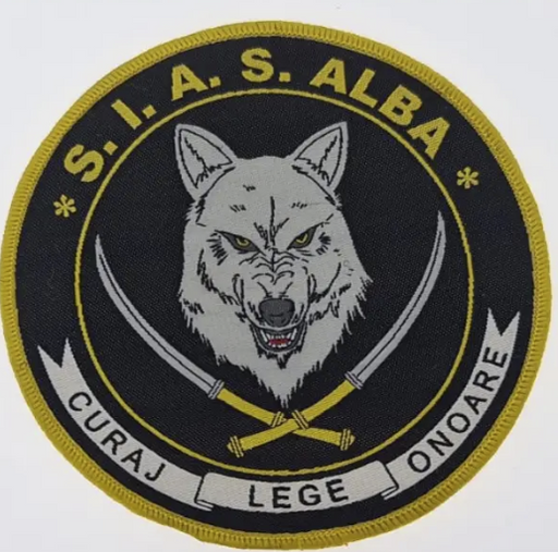 Lupul Dacic SIAS Alba Woven Round Patch