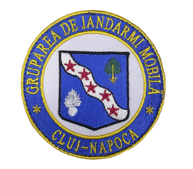 Round Embroidered Patch Gruparea de Jandarmi Mobila Cluj-Napoca