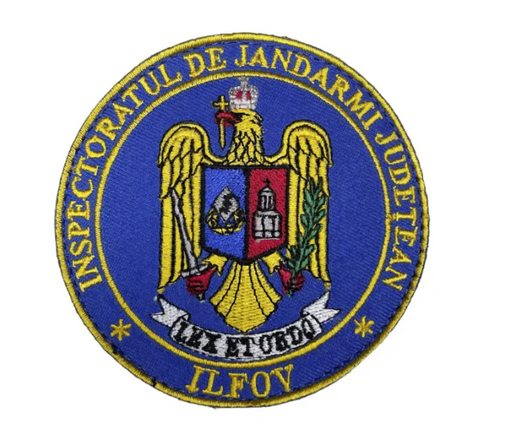 Round Embroidered Badge Ilfov County Gendarmerie