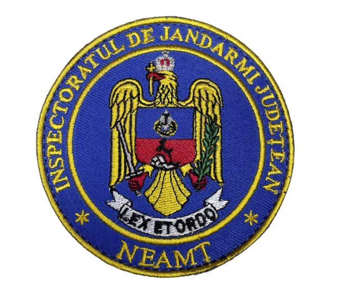 Round Embroidered Patch Inspectoratul de Jandarmi Județean Neamț