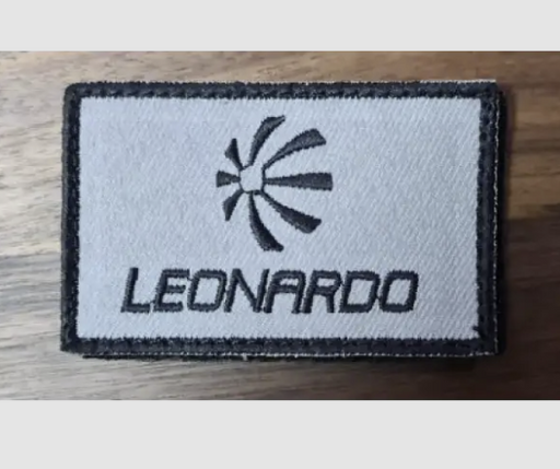 Leonardo Embroidered Patch 8x5.1 cm Black