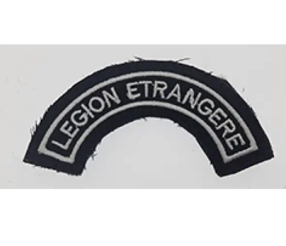 Legion Etrangere Semi-Round Embroidered Badge