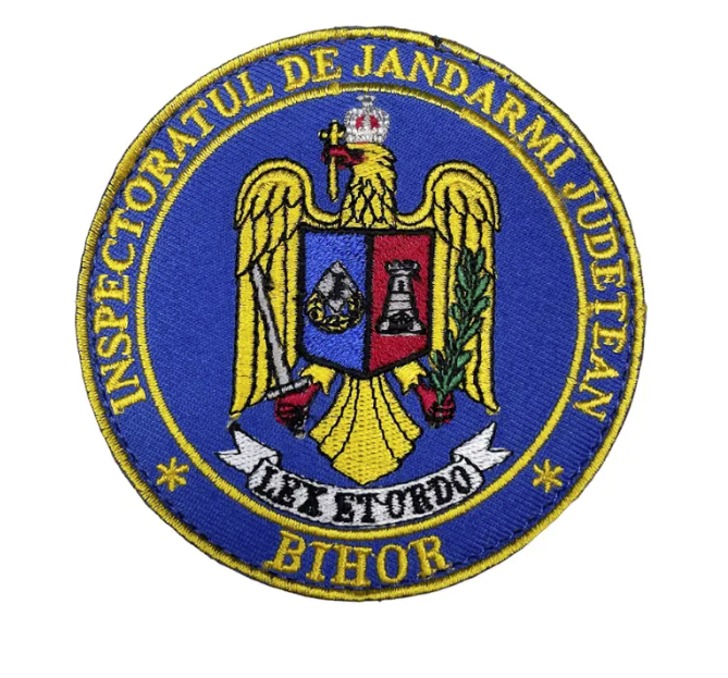 Round Embroidered Patch Inspectoratul de Jandarmi Judetean Bihor