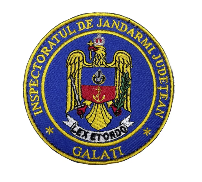 Round Embroidered Patch Inspectoratul de Jandarmi Galati