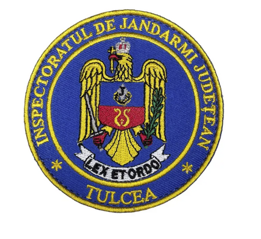 Round Embroidered Badge Tulcea County Inspectorate of Gendarmerie