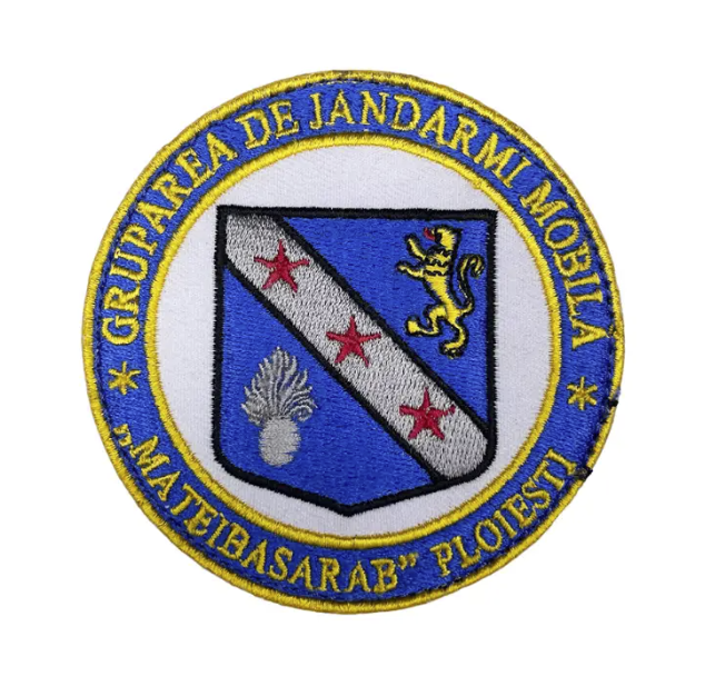 Round Velcro Badge Gruparea de Jandarmi Mobila Matei Basarab Ploiesti
