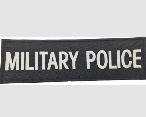 Military Police Black Embroidered Patch