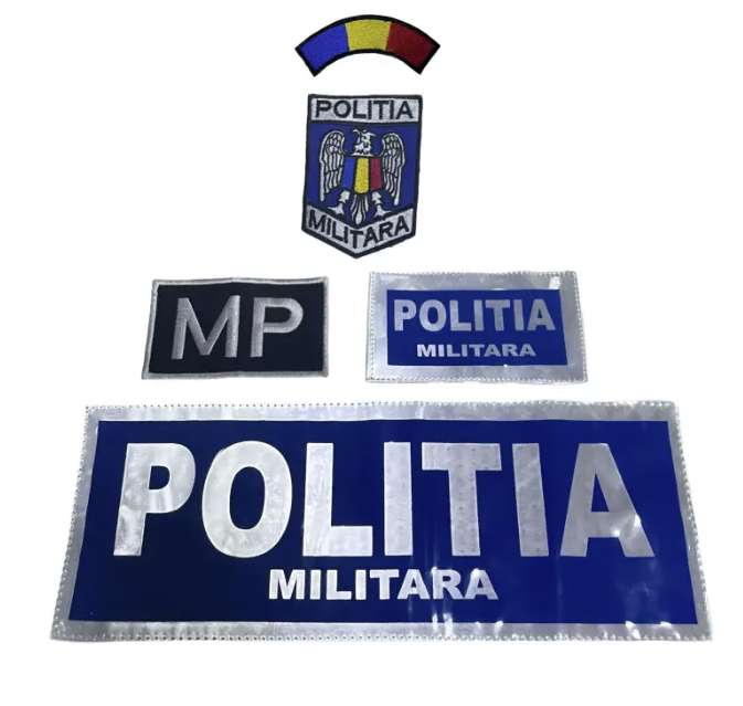 Reflective and Embroidered Military Police Patches Set