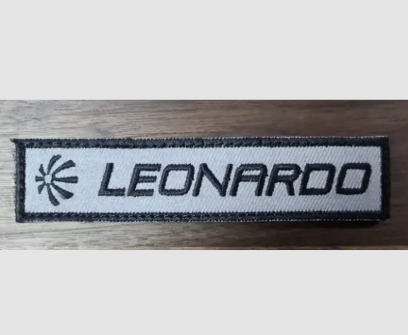 Leonardo Embroidered Patch Black 12x2.7 cm