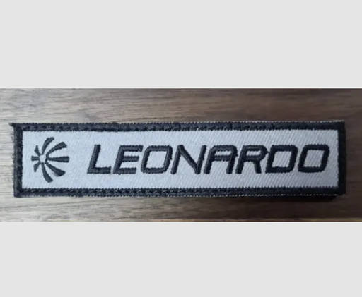 Leonardo Embroidered Patch Black 12x2.7 cm