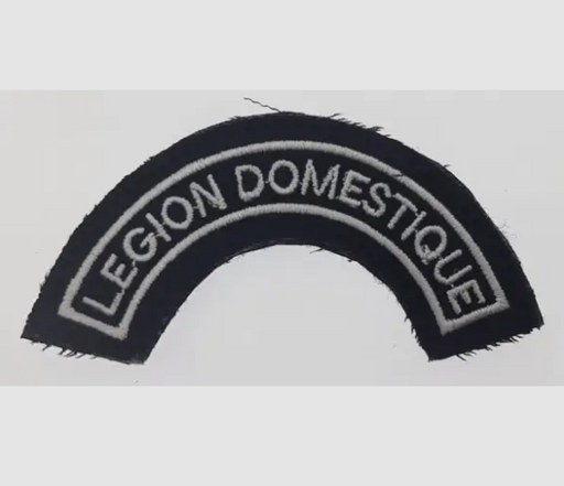 Legion Domestique Semi-Round Patch Black/White