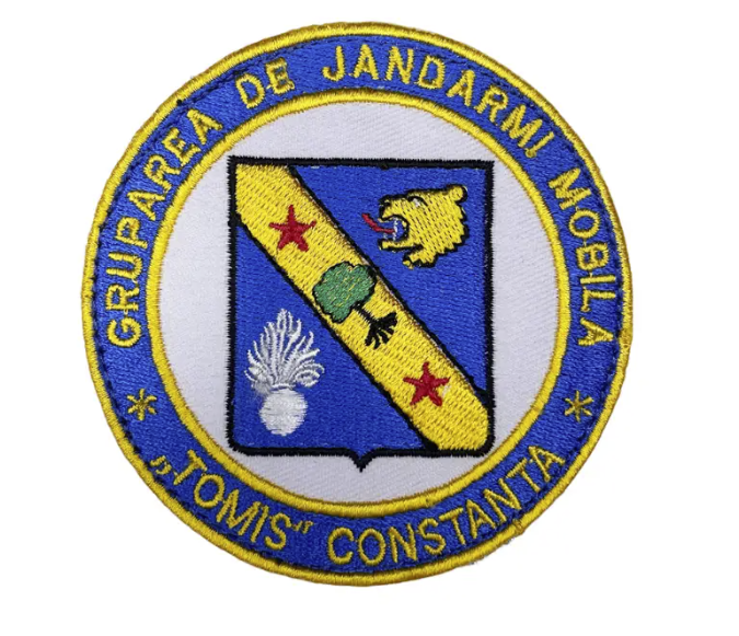 Round Embroidered Patch Gruparea de Jandarmi Mobila Tomis Constanta