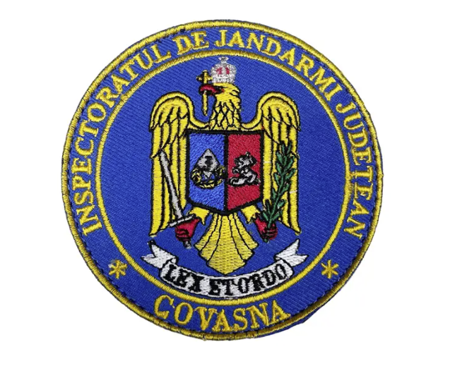 Round Embroidered Badge - Inspectoratul de Jandarmi Judetean Covasna
