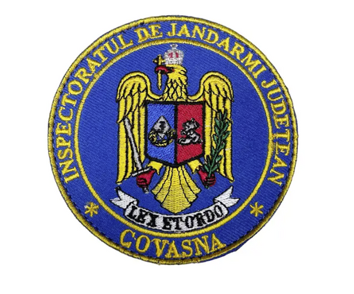 Round Embroidered Badge - Inspectoratul de Jandarmi Judetean Covasna