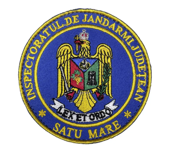 Emblem Round Embroidered Inspectoratul de Jandarmi Satu Mare