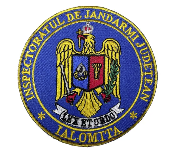 Round Embroidered Patch Inspectoratul de Jandarmi Judetean Ialomita