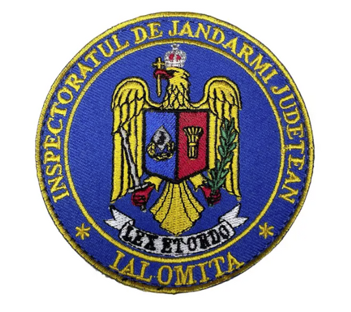 Round Embroidered Patch Inspectoratul de Jandarmi Judetean Ialomita