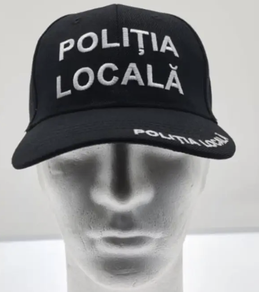 MP1 Adjustable Black Hat with Police Inscription