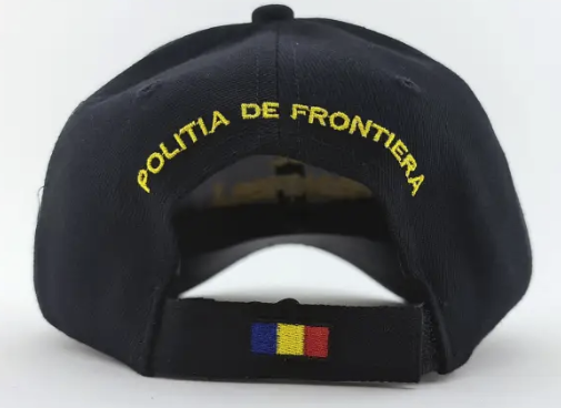 Black Adjustable Cap with Yellow Inscription