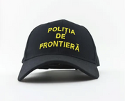 Black Adjustable Cap with Yellow Inscription