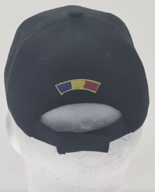 Black SAS Full Cap with White Inscription