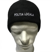 Black Local Police Fleece Hat