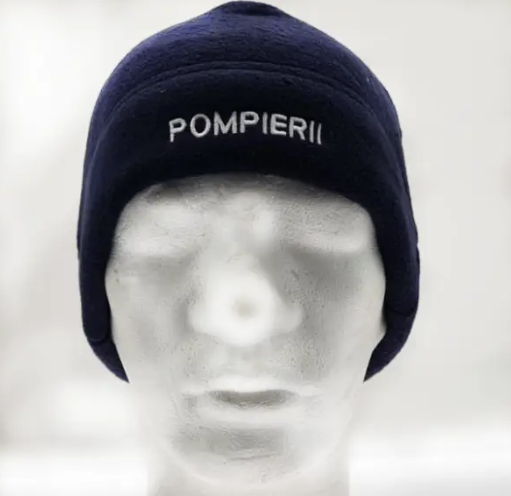 Insignia Fleece Navy Beanie with Pompierii Inscription L