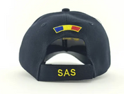 Black Adjustable Cap with Yellow POLITIA Text