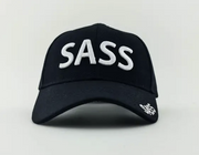 Black SASS Hat with White Inscription