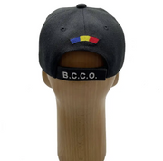 Black Adjustable Cap with POLITIA and BCCO Markings