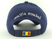Navy Blue Mesh Cap with Romanian Police Insignia