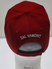 Red Adjustable Full Cap with Salvamont Inscription