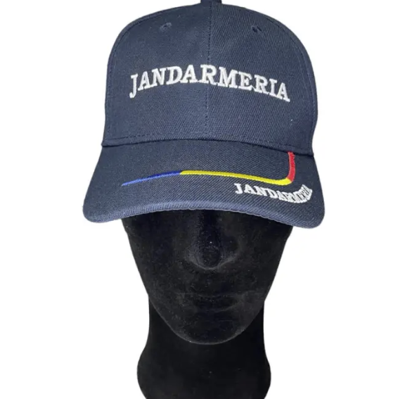 Adjustable Navy Cap with Jandarmeria Embroidery and Tricolor - MP1
