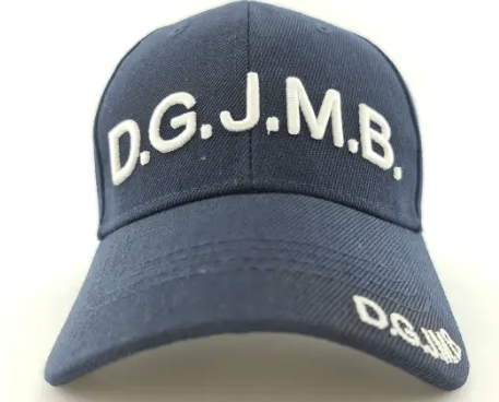 Blue Adjustable Cap with White DGJMB Inscription