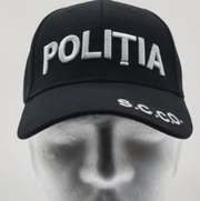Black Adjustable POLITIA and SCCO Cap