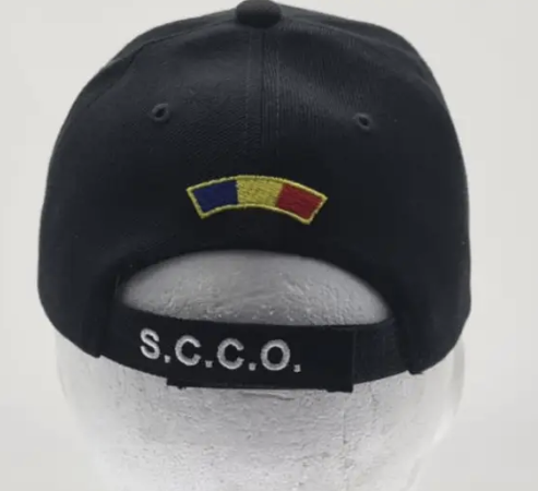Black Adjustable SCCO Police Cap