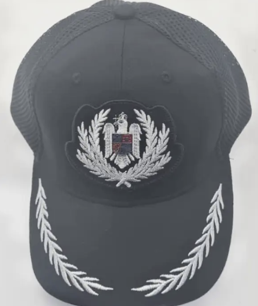 Black Mesh Police Cap MP1