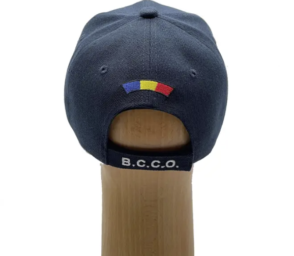 Navy Blue Adjustable Hat with POLITIA and BCCO Inscription