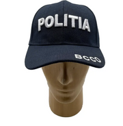 Navy Blue Adjustable Hat with POLITIA and BCCO Inscription