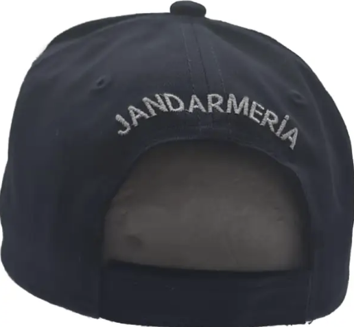 Blue Embroidered Jandarmeria Veteran Cap