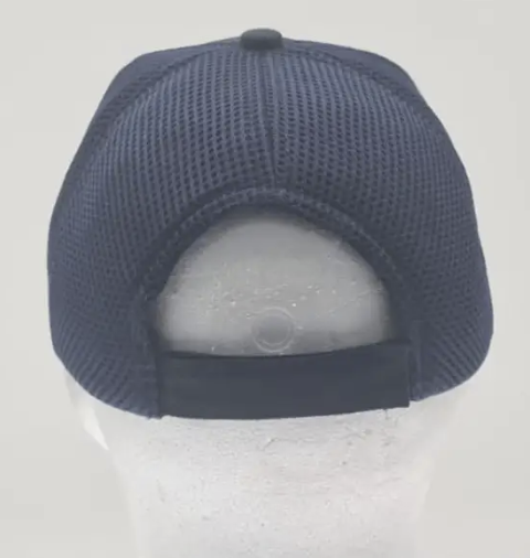 Navy Blue Officer Cap with Mesh Back