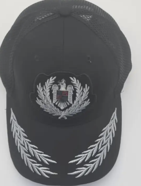 Black Mesh Police Officer Hat MP1