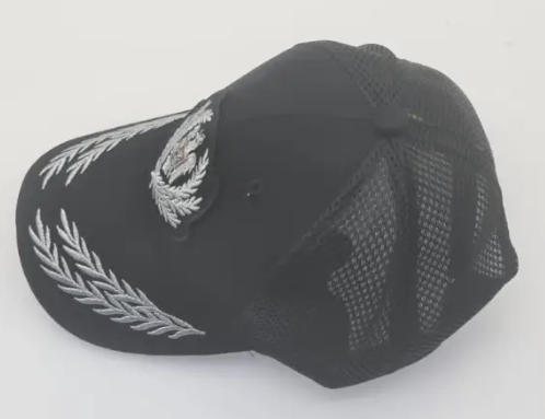 Black Mesh Police Officer Hat MP1