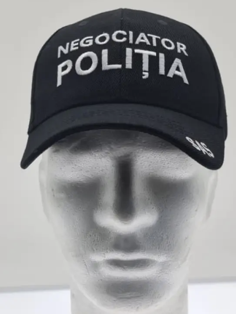 Black Negotiator Police Cap - SAS