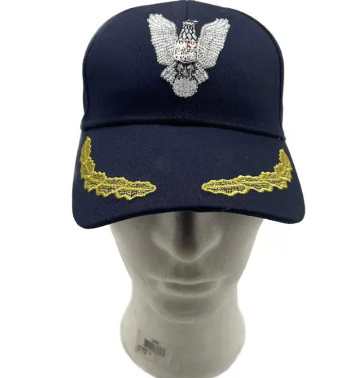 Blue Full Cap with Metal Crest for Superior Officers L