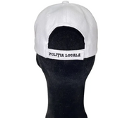 Adjustable White Cap with Local Police Insignia and Tricolor MP1